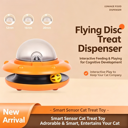 UFO Interactive Cat Treat Dispenser Toy