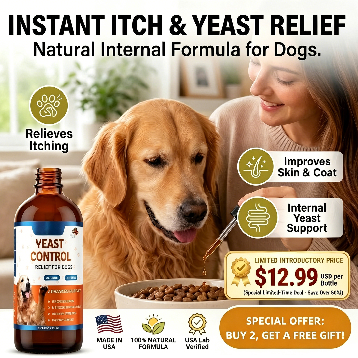 The Vet-Formulated Solution to Stop Paw Licking & Itching Fast (Bacon Flavor)