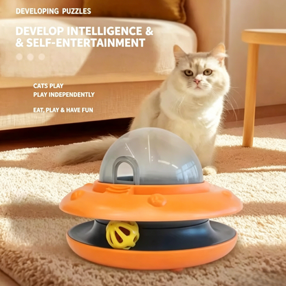 UFO Interactive Cat Treat Dispenser Toy