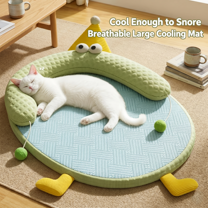Cute Cartoon Cooling Pet Bed for Dogs &amp; Cats