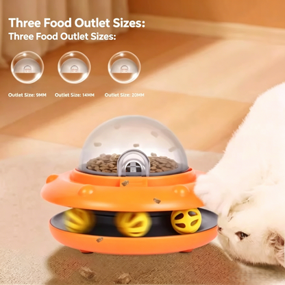 UFO Interactive Cat Treat Dispenser Toy