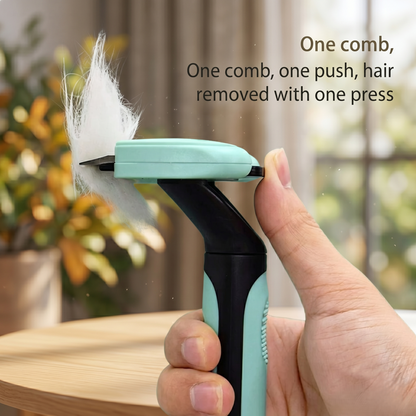 Pet Grooming Deshedding Brush – Efficient Hair Removal Tool for Cats &amp; Dogs