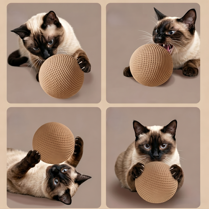 Oversized Sisal Cat Ball Toy – Scratching &amp; Self-Play Toy